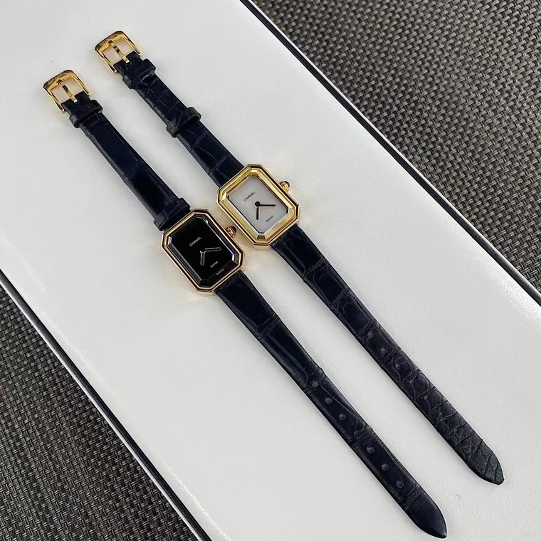 Chanel Première Black Dial Diamond-Set