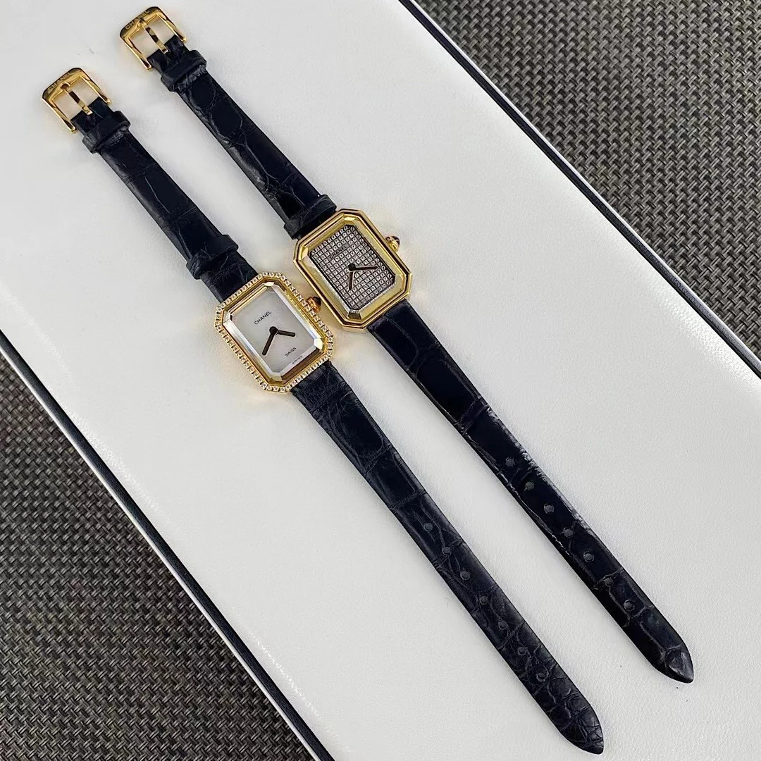 Chanel Première Black Dial Diamond-Set — photographed off the sweep