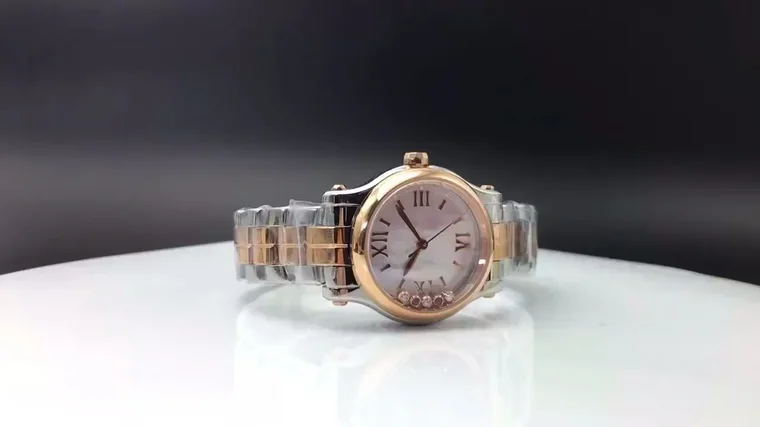 Chopard Happy Diamonds Rose Gold White Dial