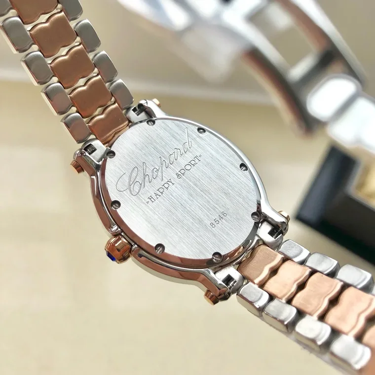 Chopard Happy Diamonds Steel Black Dial