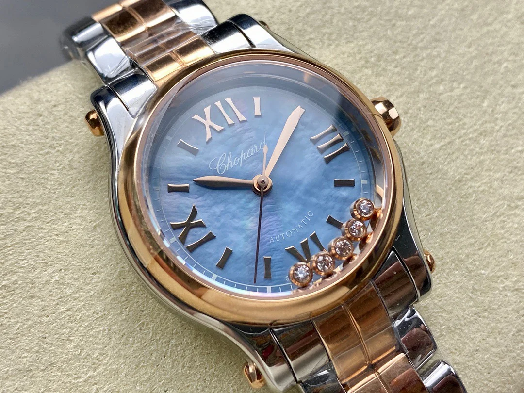 Chopard Happy Sport Green Dial 30mm β photographed off the sweep