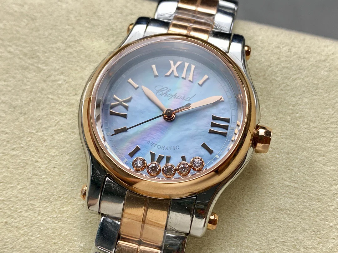 Chopard Happy Sport Green Dial 30mm β photographed off the sweep