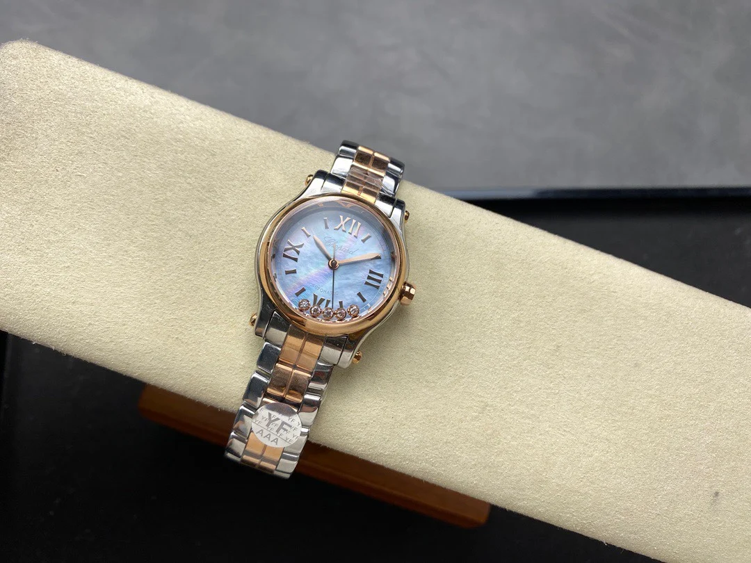 Chopard Happy Sport Green Dial 30mm β photographed off the sweep