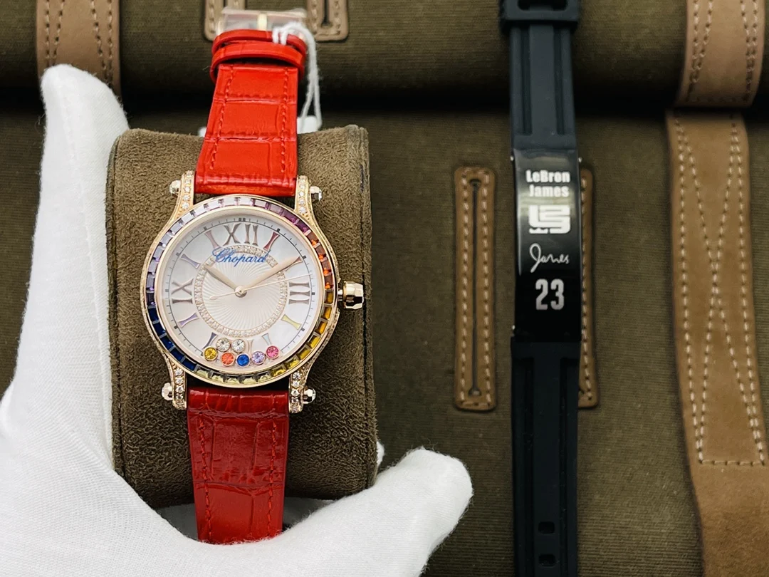 Chopard Happy Sport Green Dial 36mm — photographed off the sweep