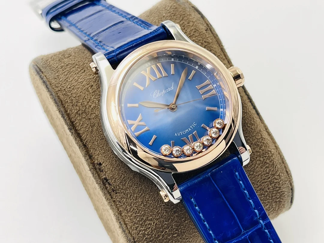 Chopard Happy Sport Green Dial 36mm — photographed off the sweep