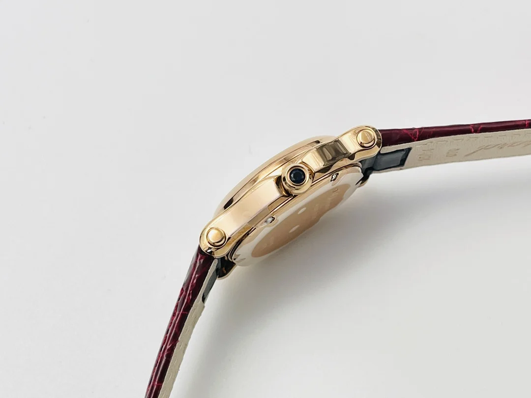 Chopard Happy Sport Rose Gold Blue Dial 30mm — photographed off the sweep