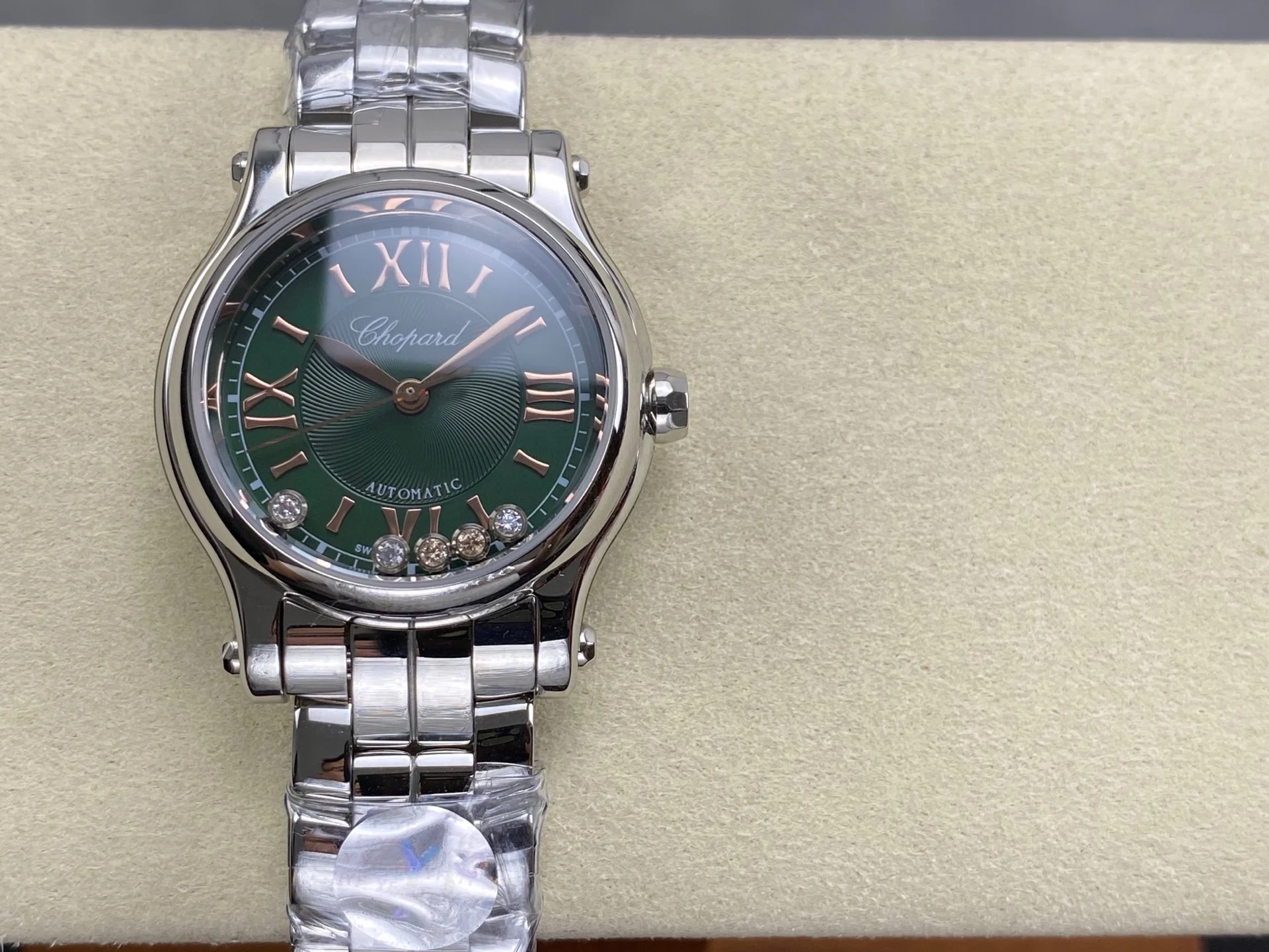 Chopard Happy Sport Rose Gold Green Dial