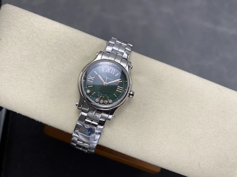 Chopard Happy Sport Rose Gold Green Dial