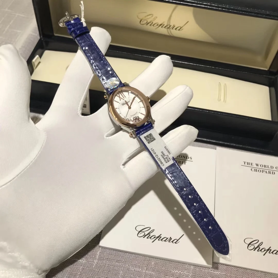 Chopard Happy Sport Steel Silver Dial — photographed off the sweep