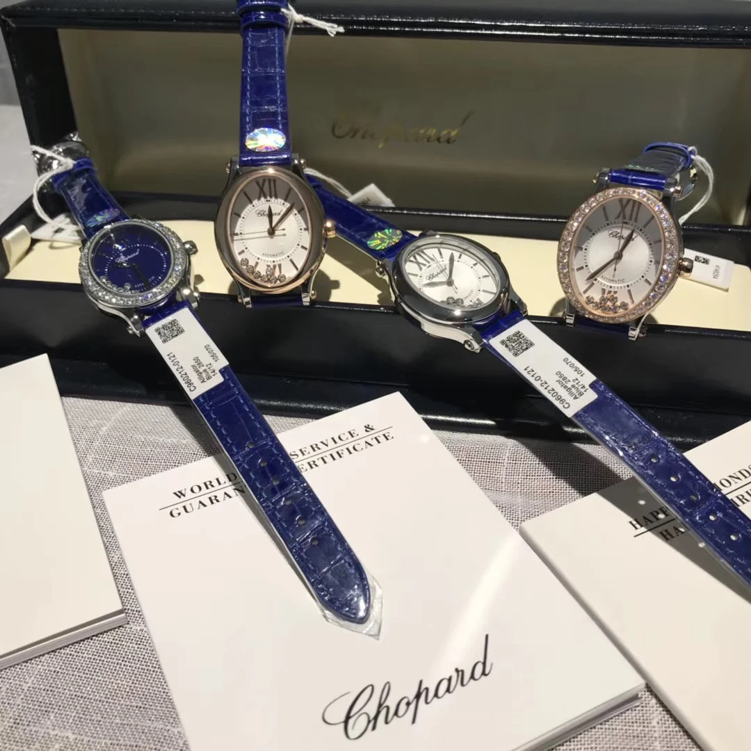 Chopard Happy Sport Steel Silver Dial — photographed off the sweep