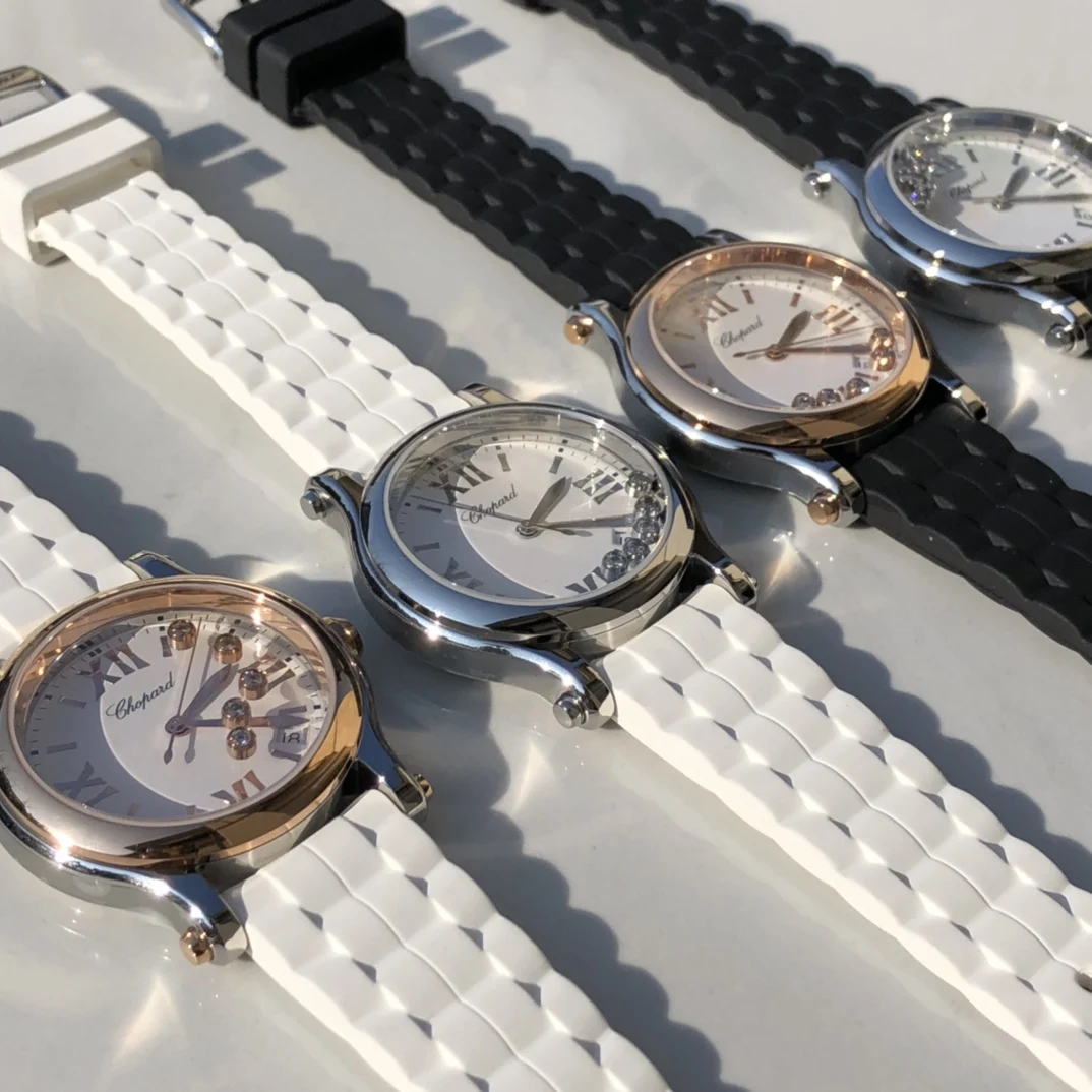 Chopard Happy Sport Steel — photographed off the sweep