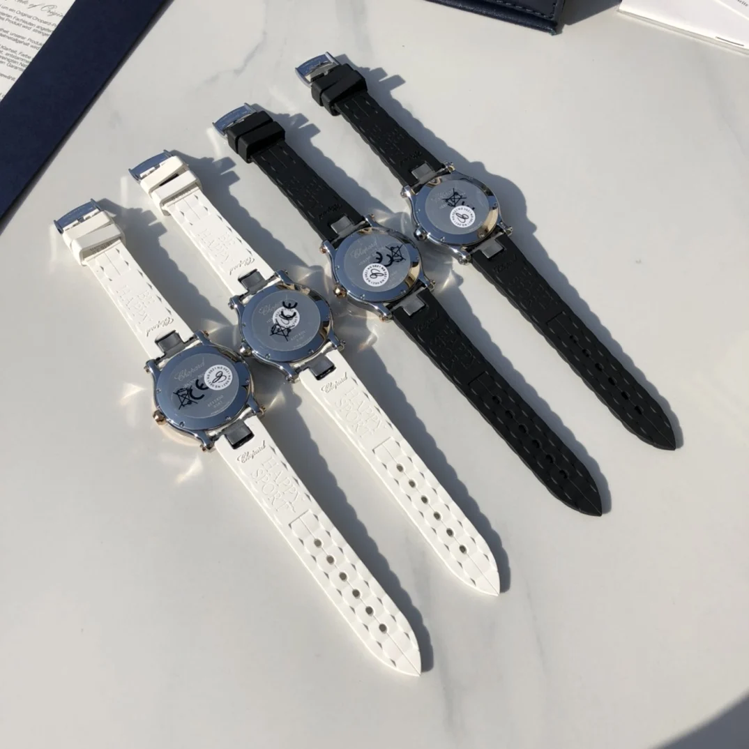 Chopard Happy Sport Steel — photographed off the sweep