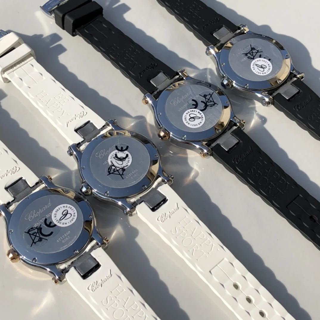 Chopard Happy Sport Steel — photographed off the sweep