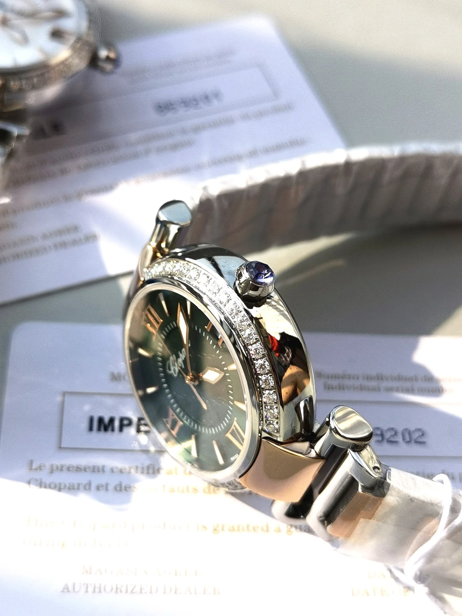 Chopard IMPERIALE collection! A timeless piece! Absolutely — photographed off the sweep