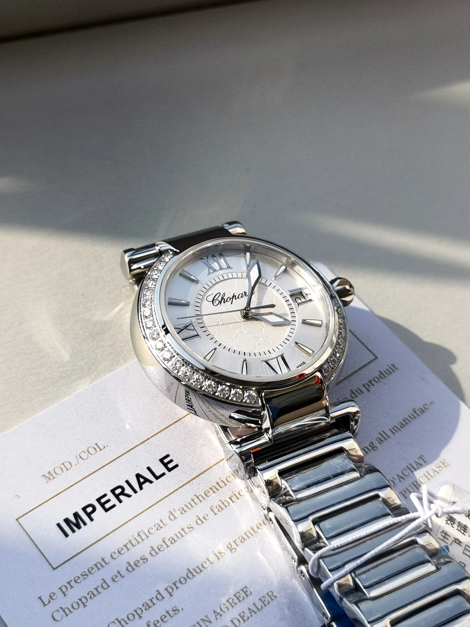 Chopard IMPERIALE collection! A timeless piece! Absolutely — photographed off the sweep