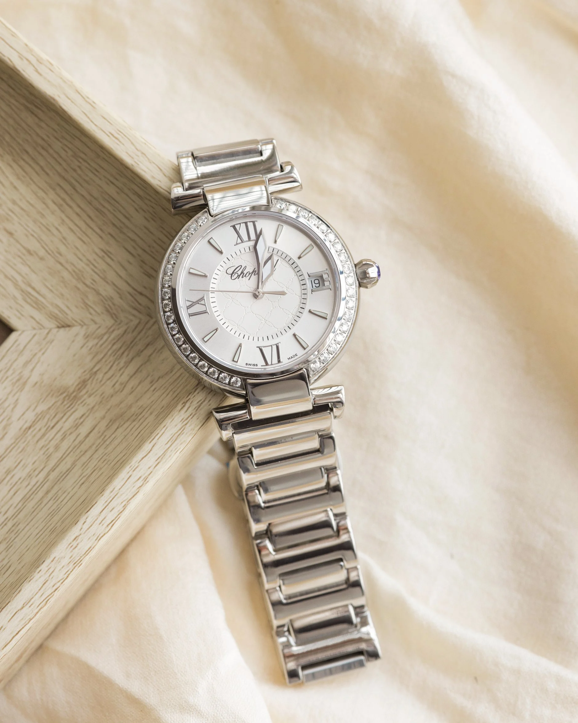 Chopard Purple Dial — photographed off the sweep