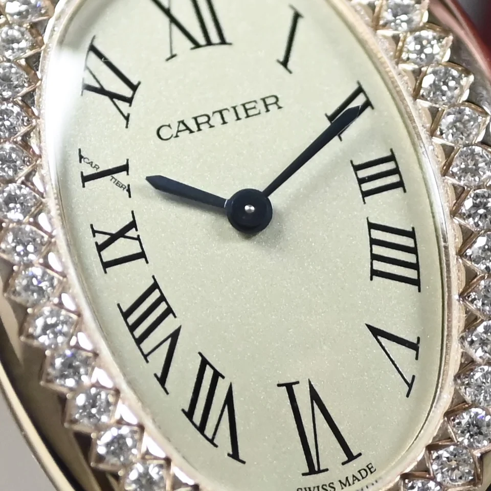 Detailed close-up of the dial reveals its exquisite texture — photographed off the sweep