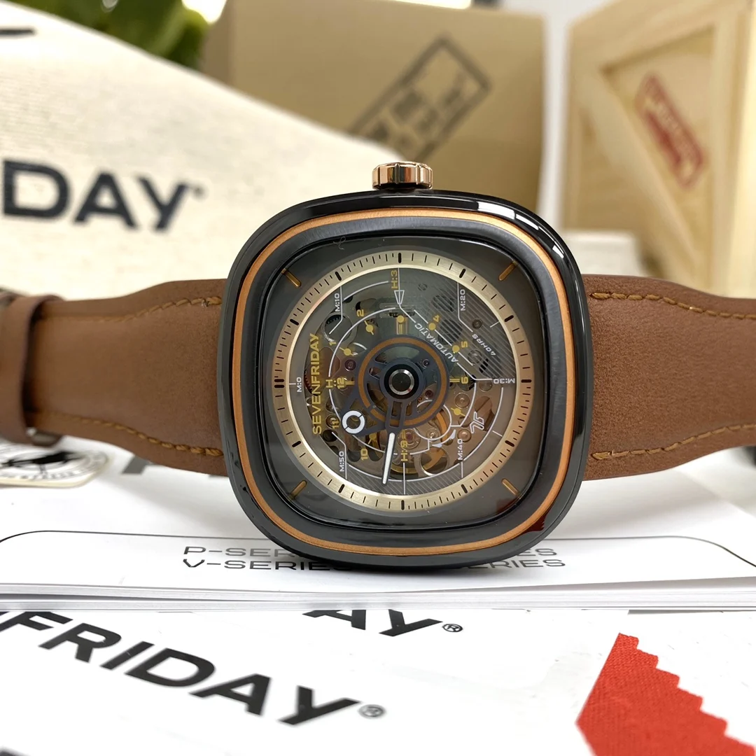 Exclusive New Release: SEVENFRIDAY Men's Mechanical Watch T2/02 — photographed off the sweep