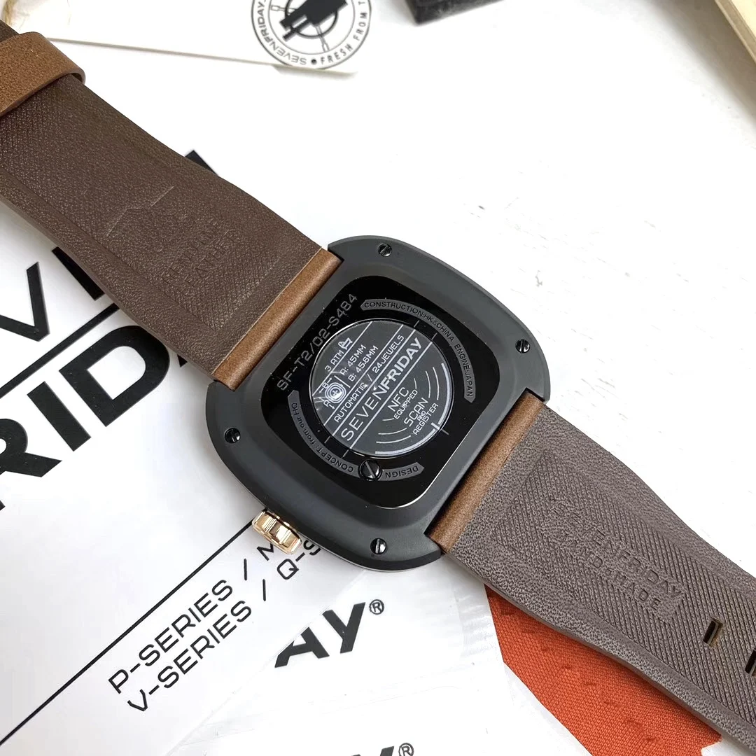 Exclusive New Release: SEVENFRIDAY Men's Mechanical Watch T2/02 — photographed off the sweep
