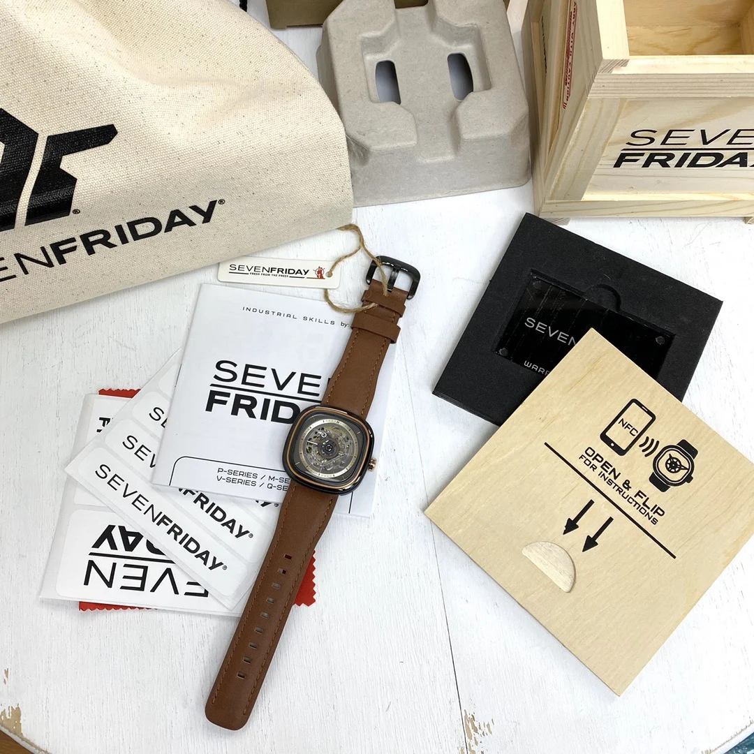 Exclusive New Release: SEVENFRIDAY Men's Mechanical Watch T2/02 — photographed off the sweep