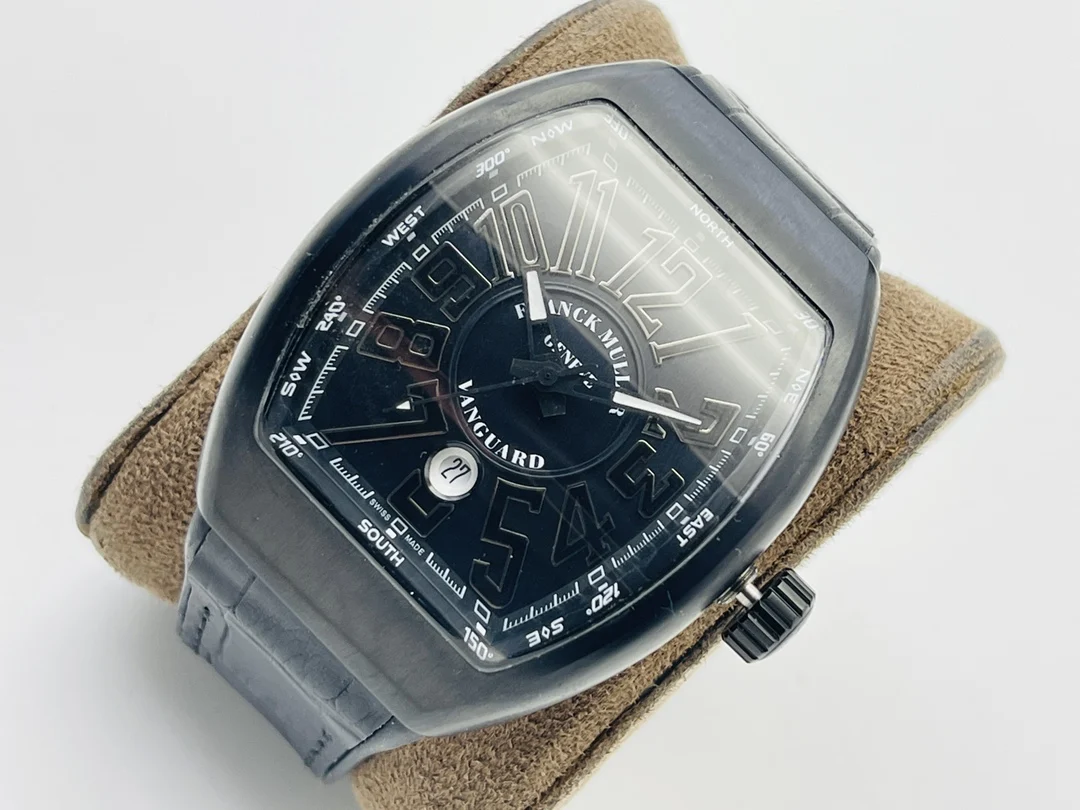 Franck Muller Black Dial 45mm — photographed off the sweep