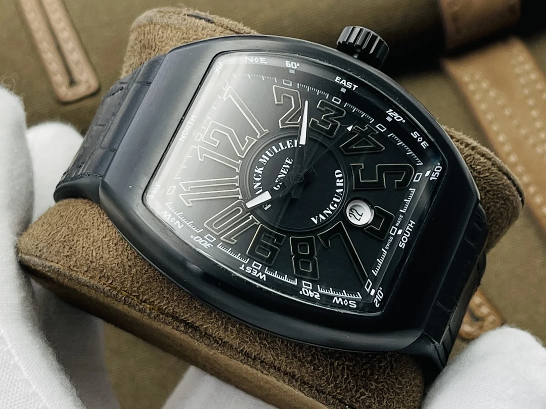 Franck Muller Black Dial 45mm — photographed off the sweep