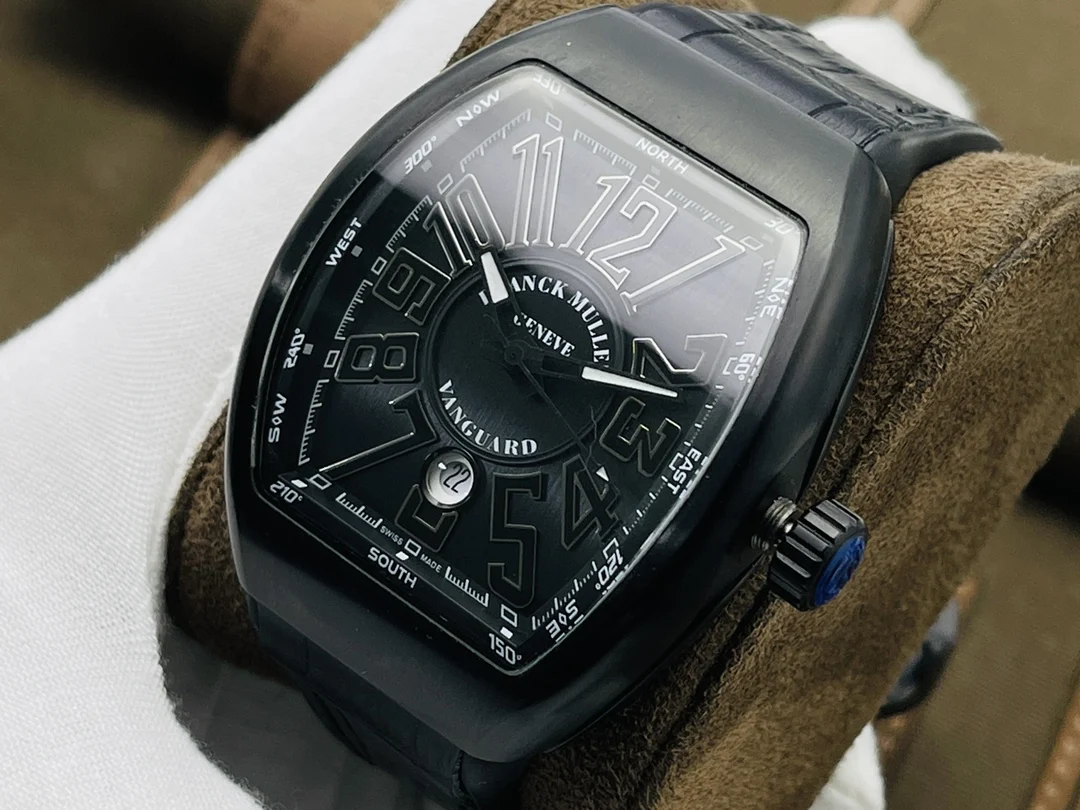 Franck Muller Black Dial 45mm — photographed off the sweep