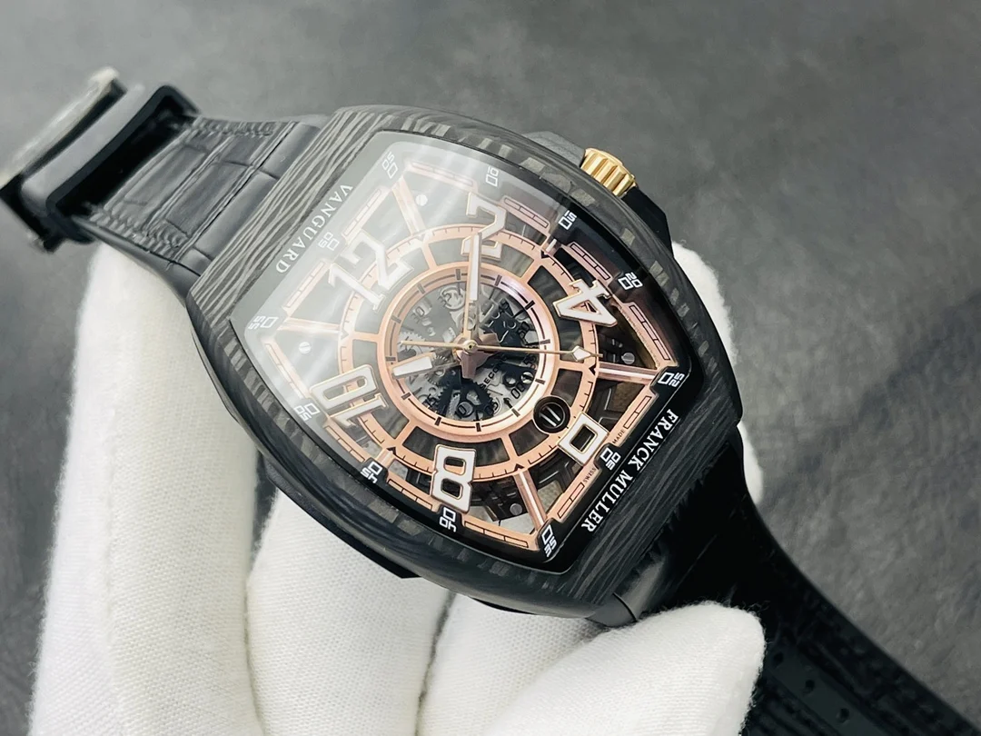 Franck Muller Black Dial 45mm — photographed off the sweep