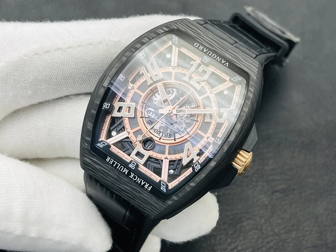Franck Muller Black Dial 45mm — photographed off the sweep