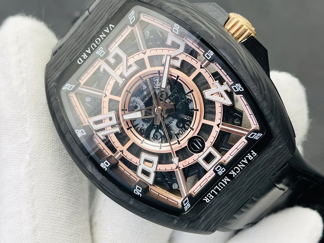Franck Muller Black Dial 45mm — photographed off the sweep