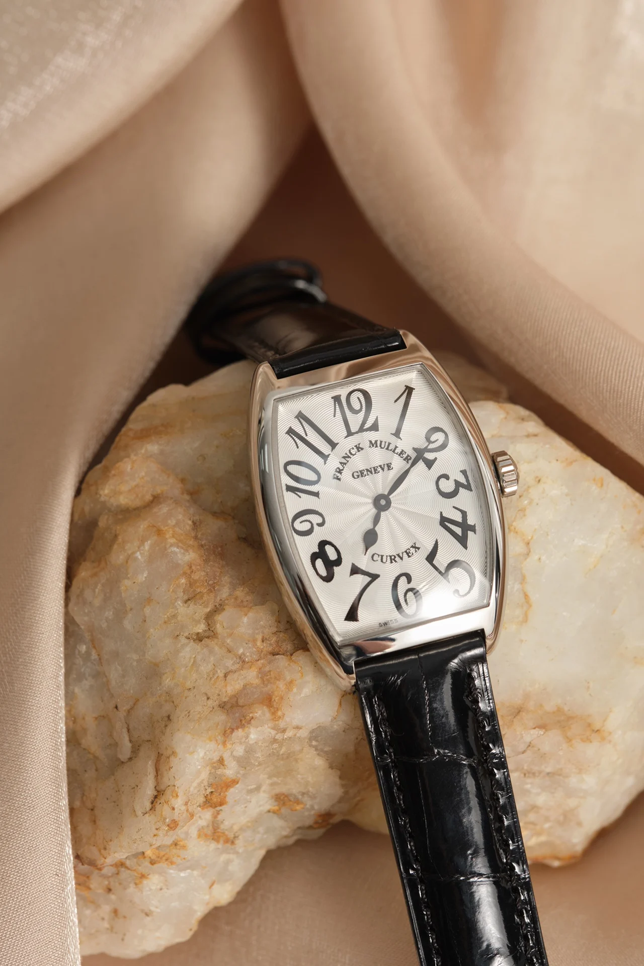 Franck Muller Long Island Steel Black Dial