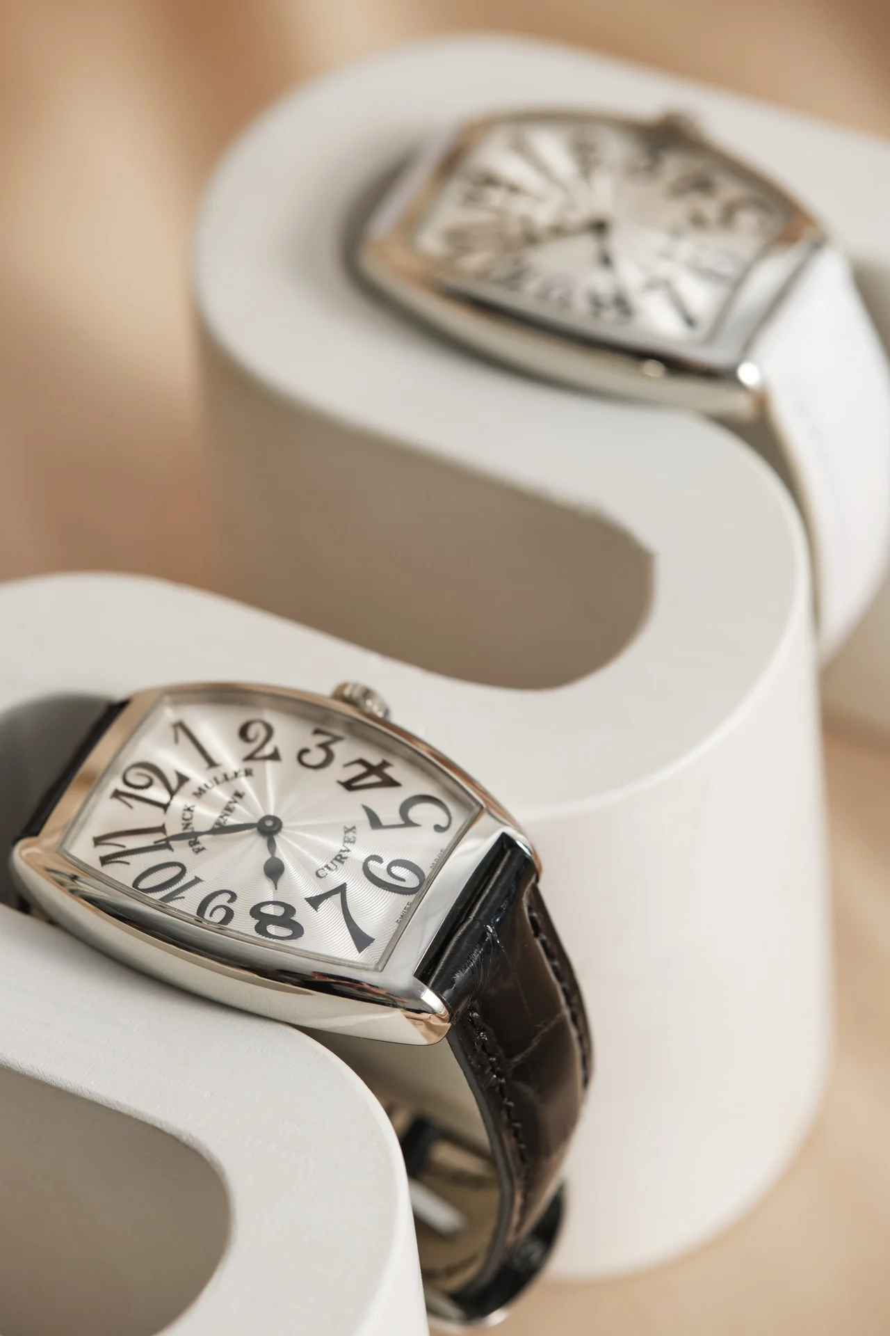 Franck Muller Long Island Steel Black Dial — photographed off the sweep