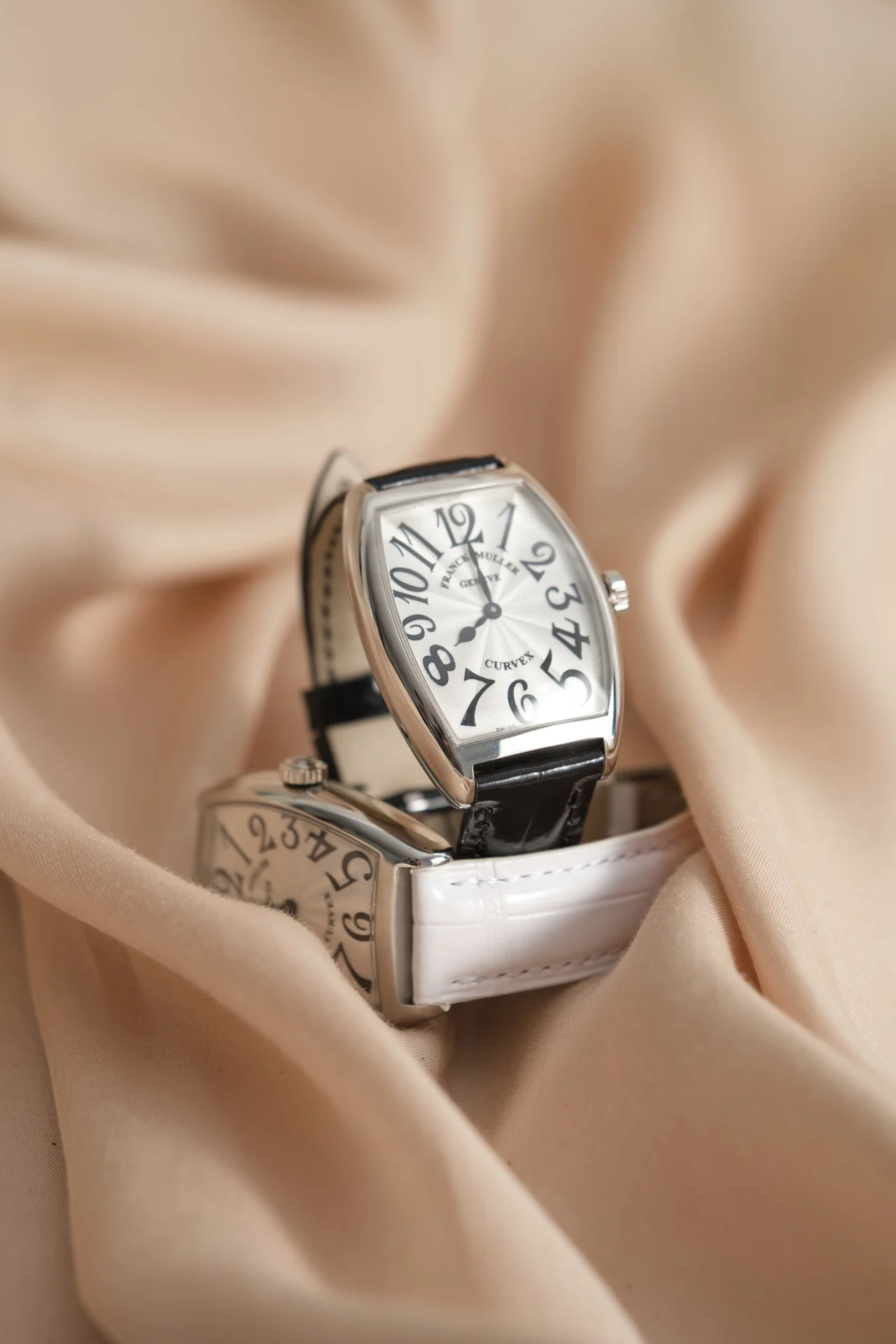 Franck Muller Long Island Steel Black Dial — photographed off the sweep