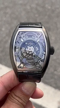Franck Muller Tourbillon Carbon — photographed off the sweep