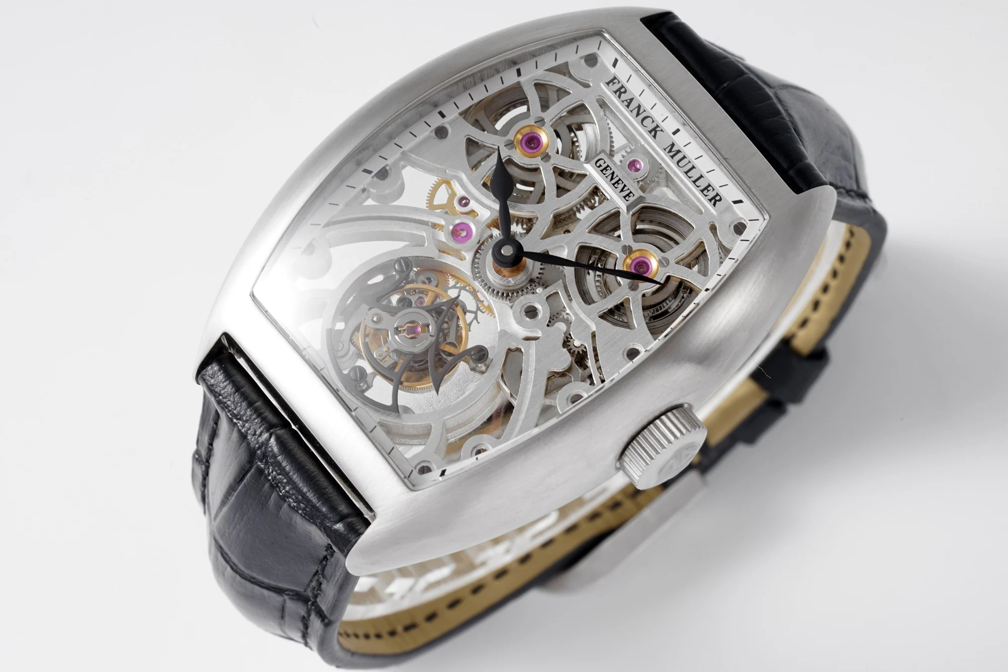 Franck Muller Tourbillon Steel — photographed off the sweep