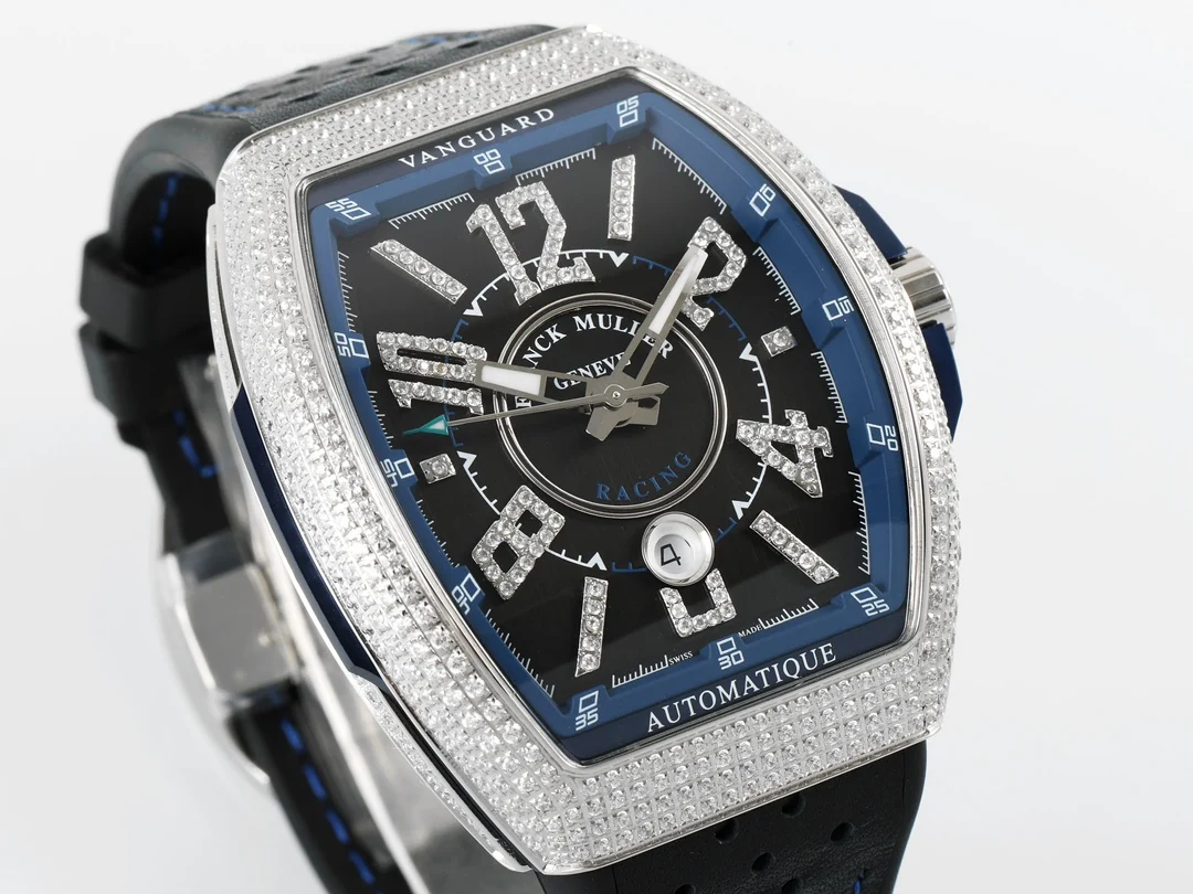 Franck Muller Vanguard Steel — photographed off the sweep