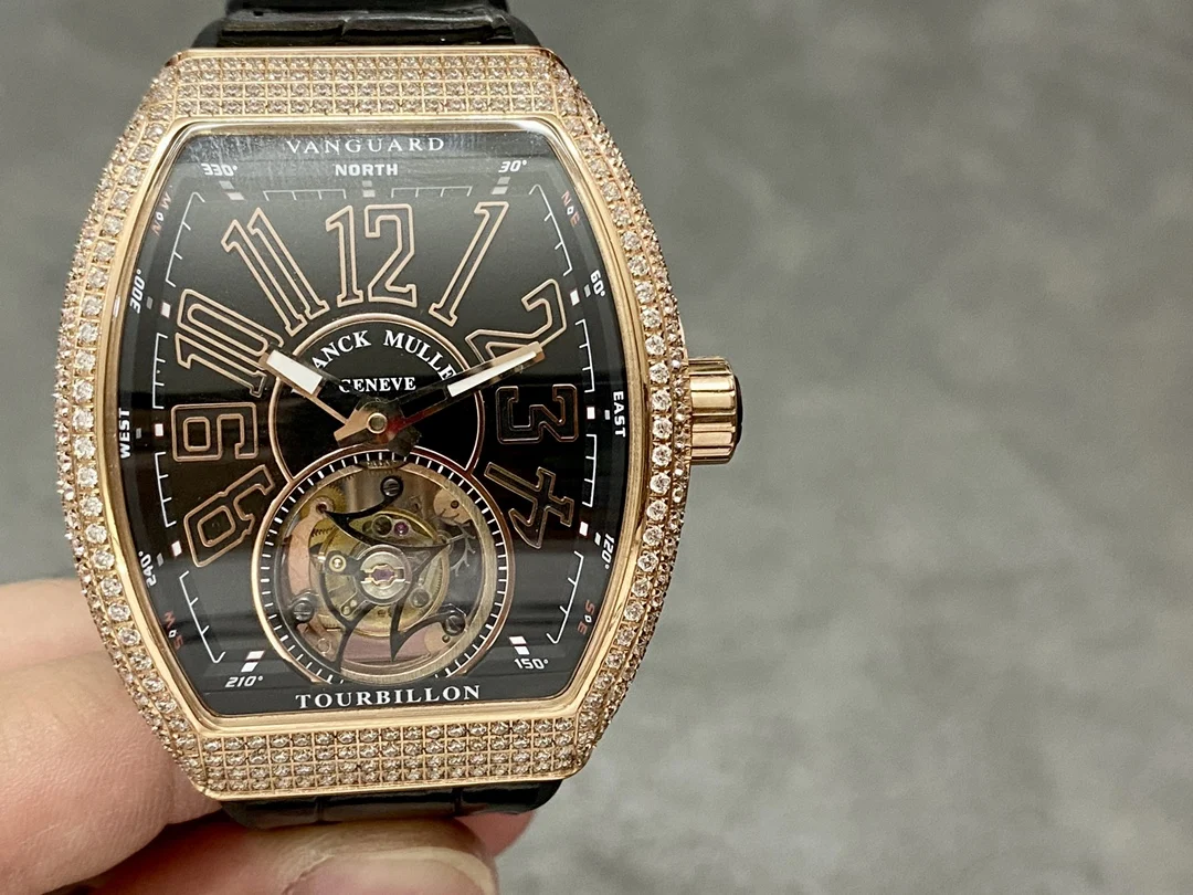 Franck Muller Vanguard Tourbillon — photographed off the sweep