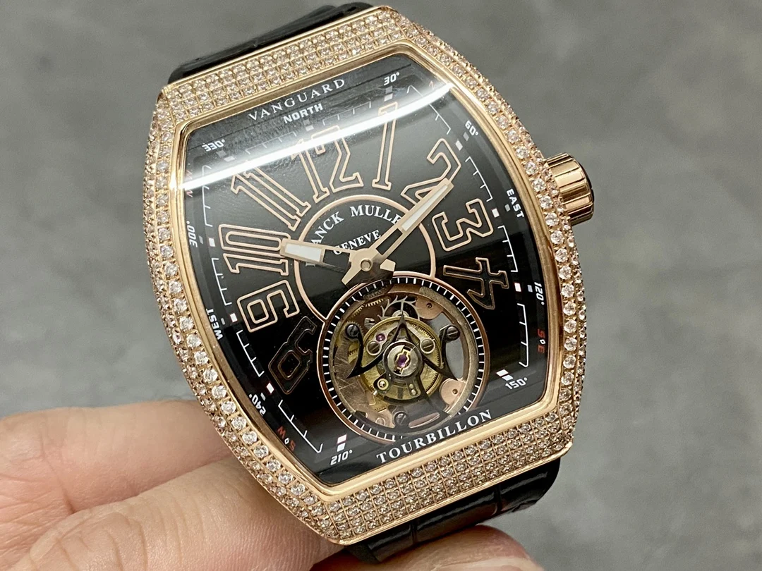 Franck Muller Vanguard Tourbillon — photographed off the sweep