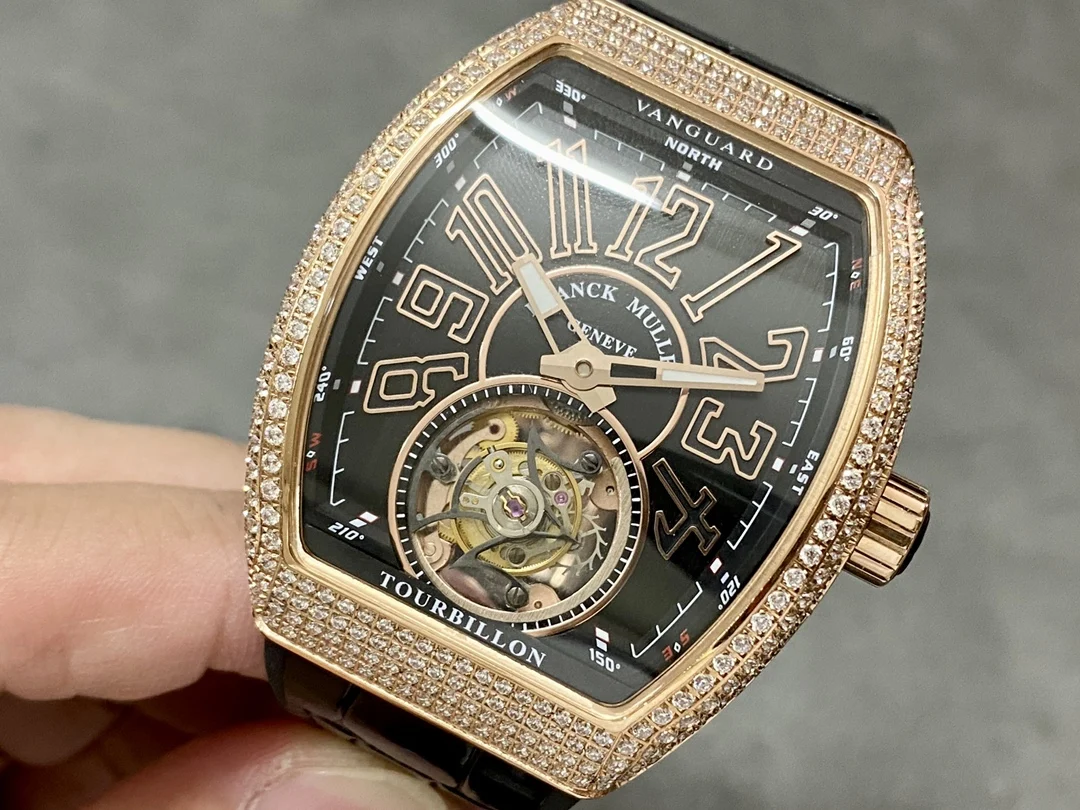 Franck Muller Vanguard Tourbillon — photographed off the sweep