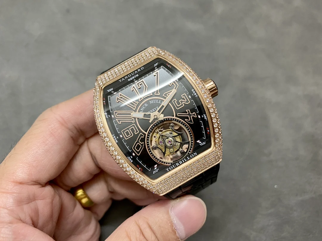 Franck Muller Vanguard Tourbillon — photographed off the sweep