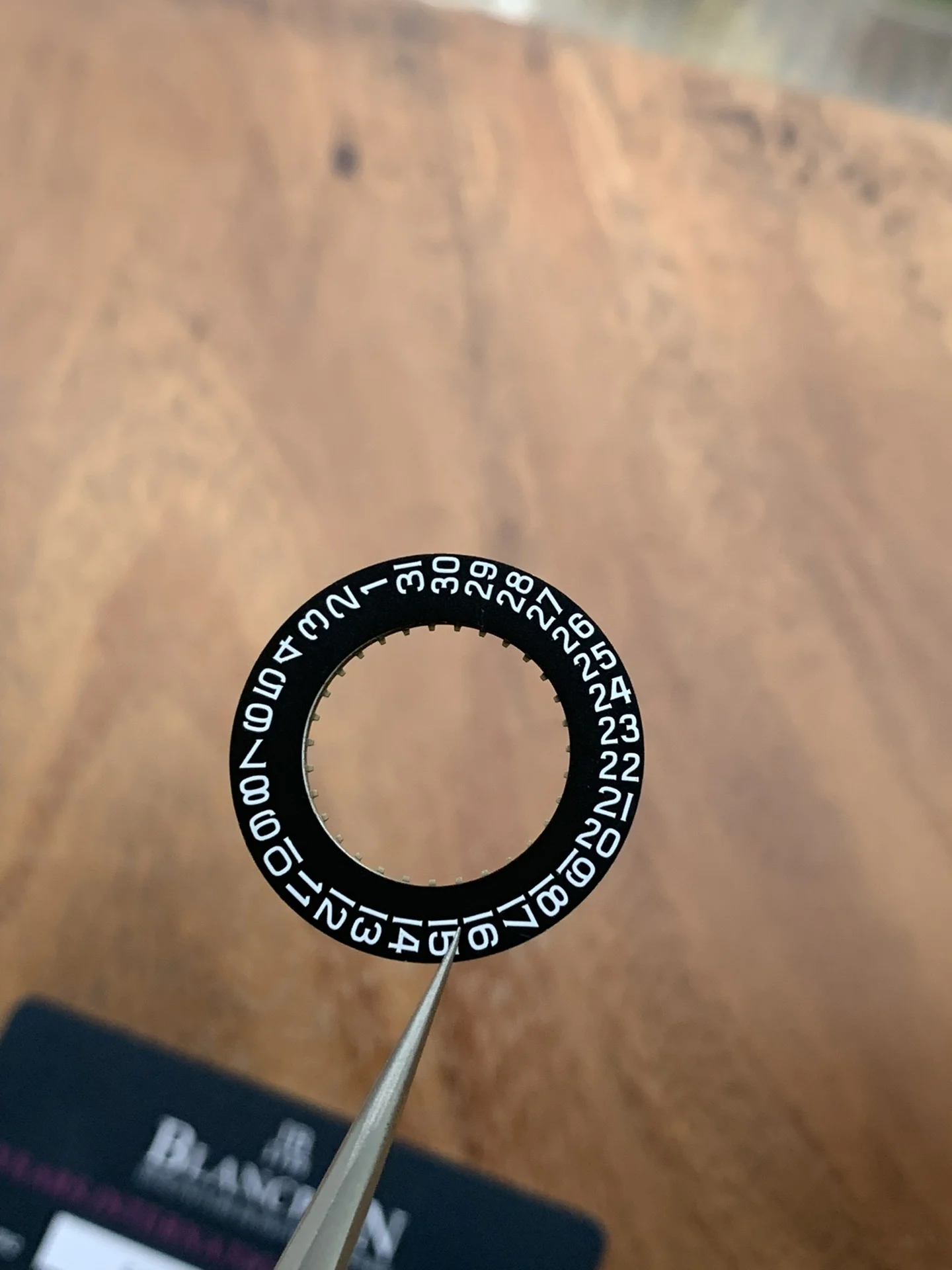 Fully interchangeable with genuine parts, high-definition dial — photographed off the sweep
