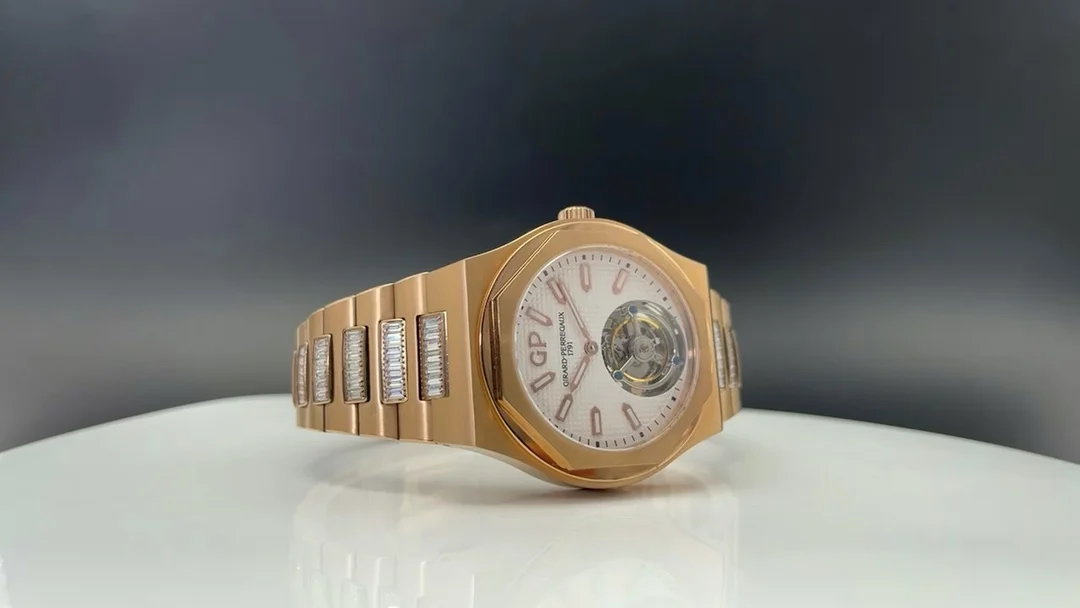 Girard-Perregaux Laureato Tourbillon — photographed off the sweep