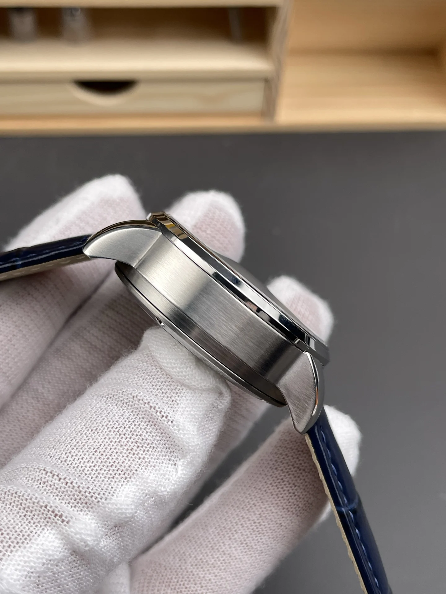 Glashütte Original Moon Phase 40mm — photographed off the sweep