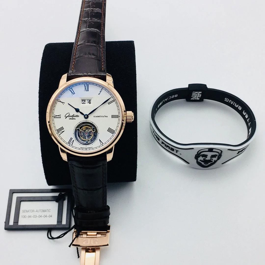 Glashütte Original Tourbillon 42mm — photographed off the sweep