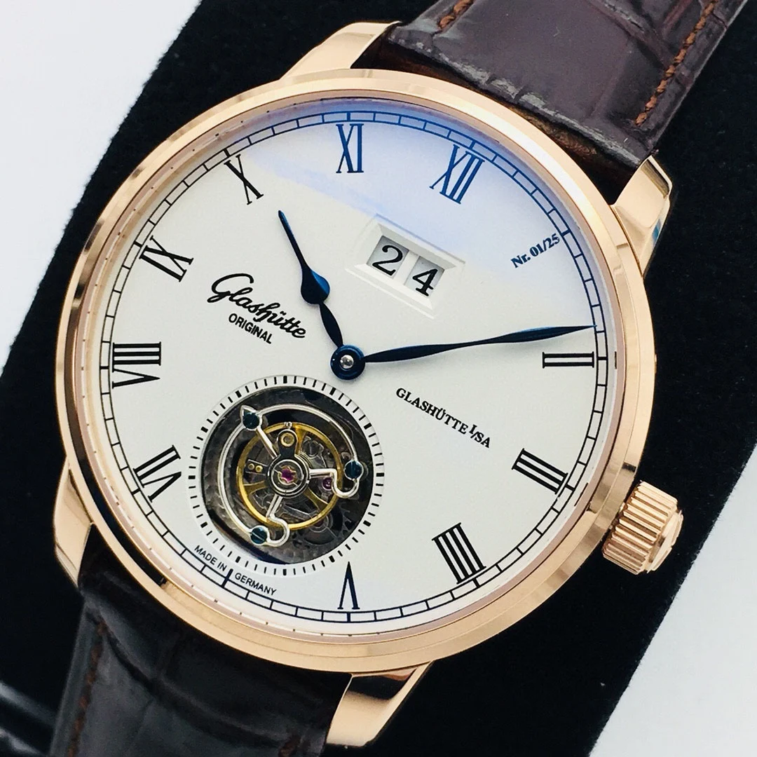 Glashütte Original Tourbillon 42mm — photographed off the sweep