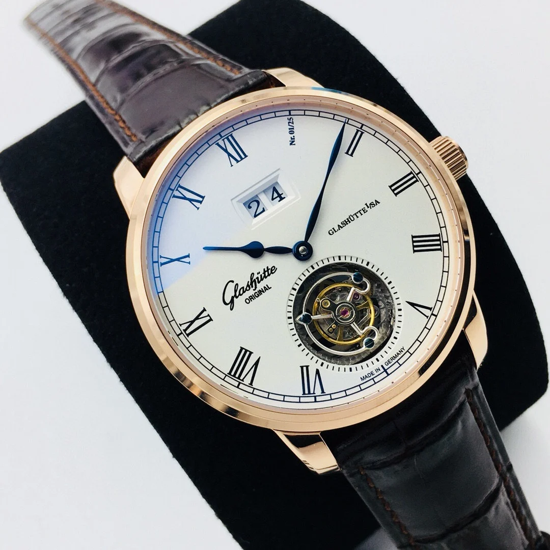 Glashütte Original Tourbillon 42mm — photographed off the sweep