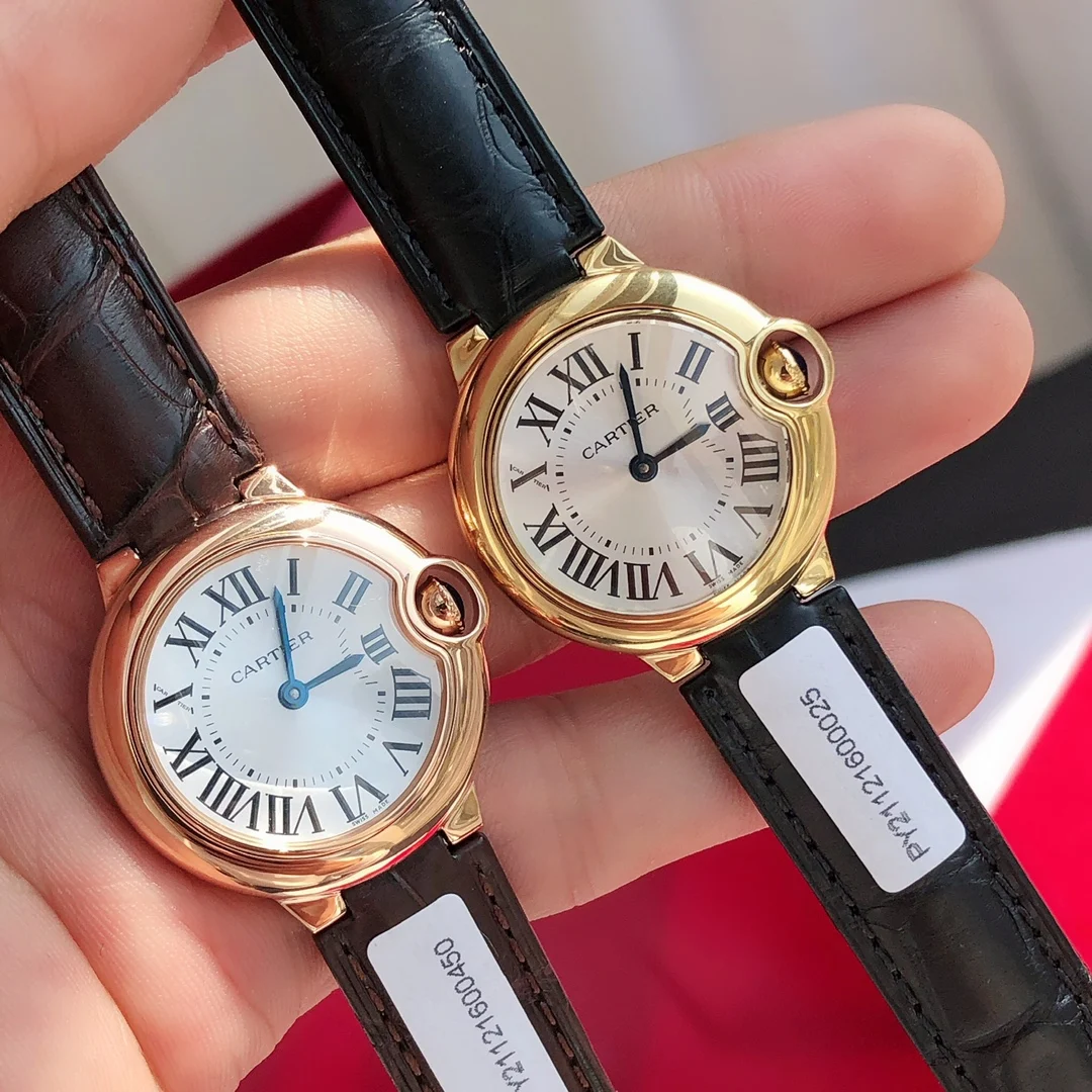 Gold-plated alligator leather, Swiss Ronda Movement