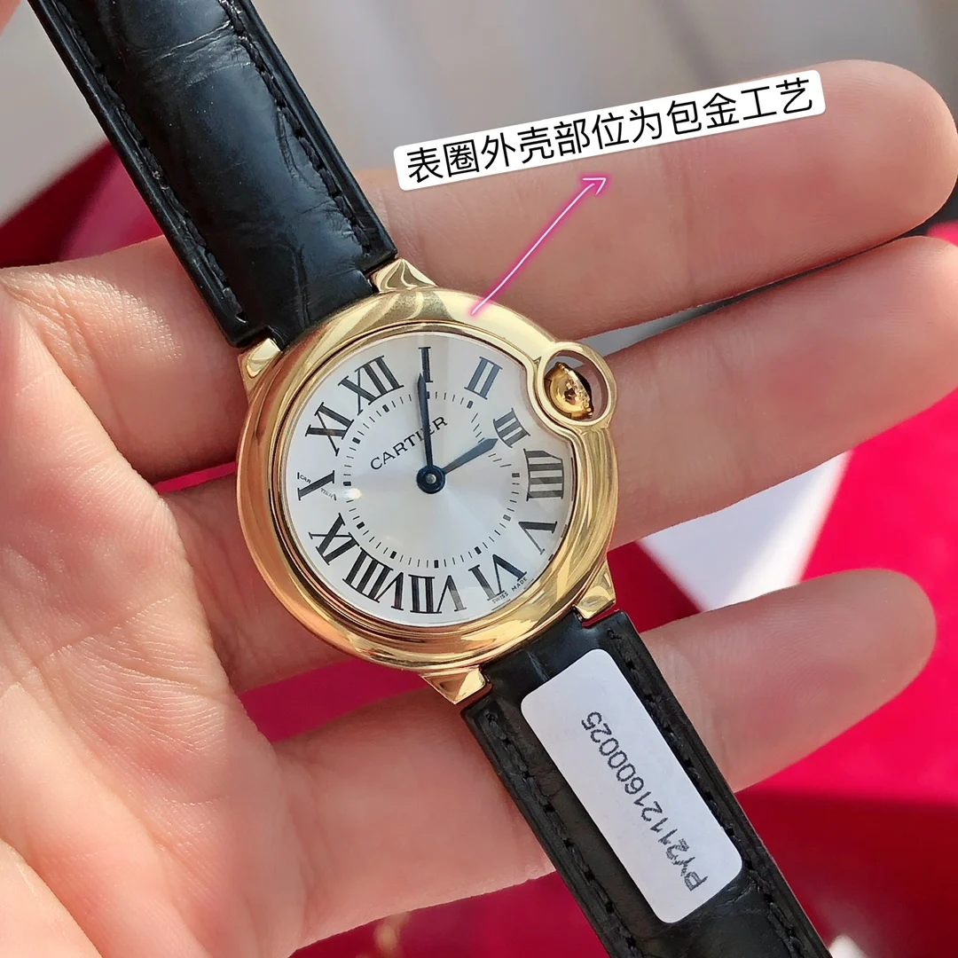 Gold-plated alligator leather, Swiss Ronda Movement — photographed off the sweep