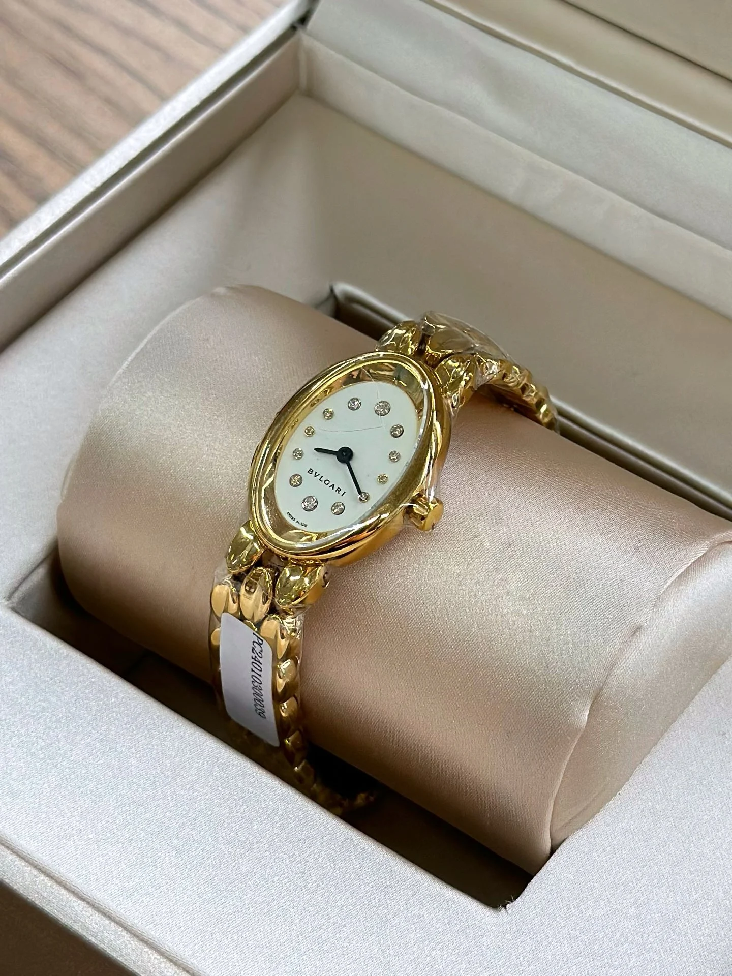 Gold plating — photographed off the sweep