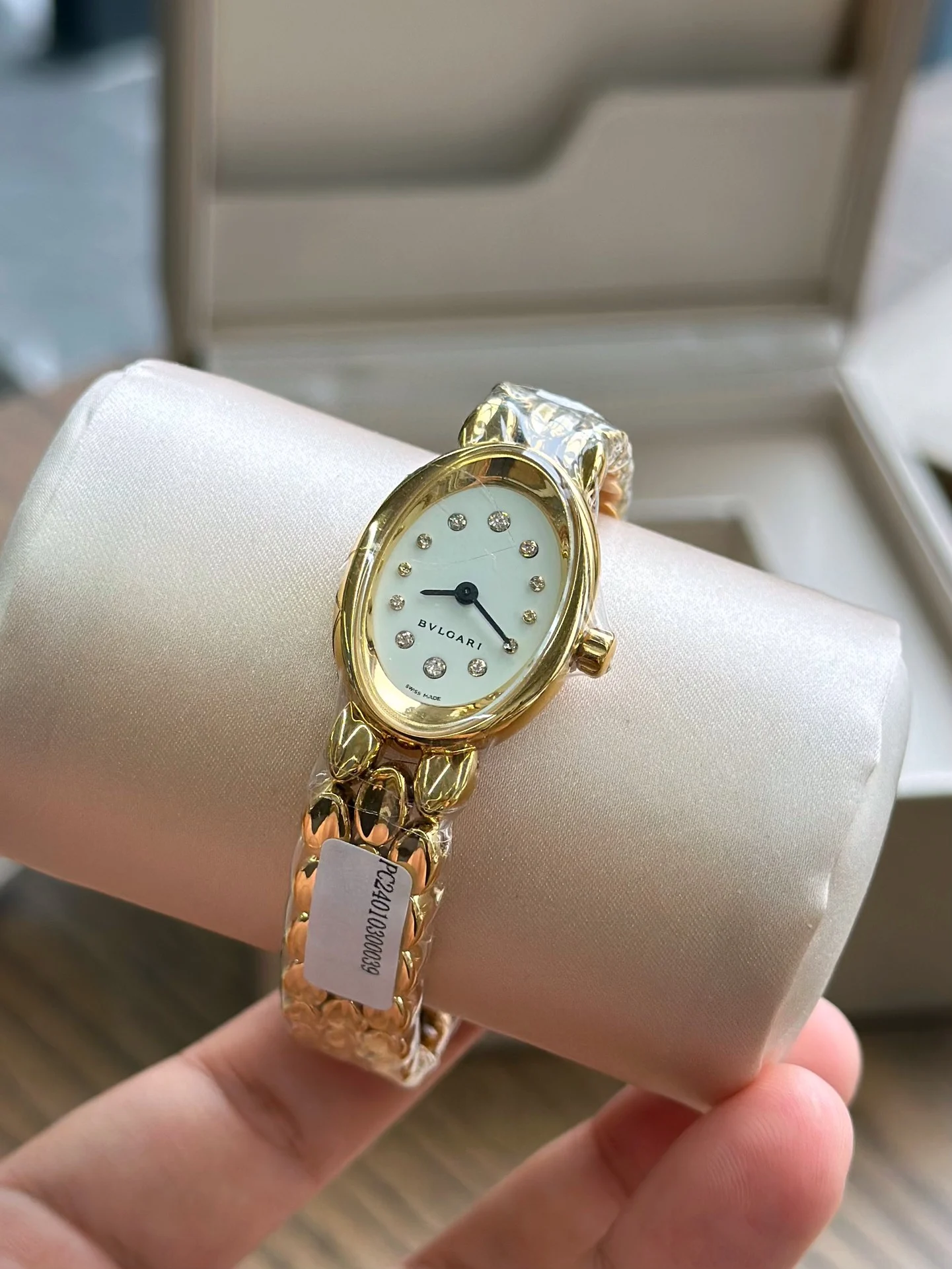 Gold plating — photographed off the sweep